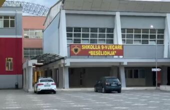 grabitje, shkolla Besëlidhja, Lezhë, vjedhje në shkollë, dyer të dëmtuara, DVR kamerash, kompjuter i vjedhur, dokumente, polici, hetime.